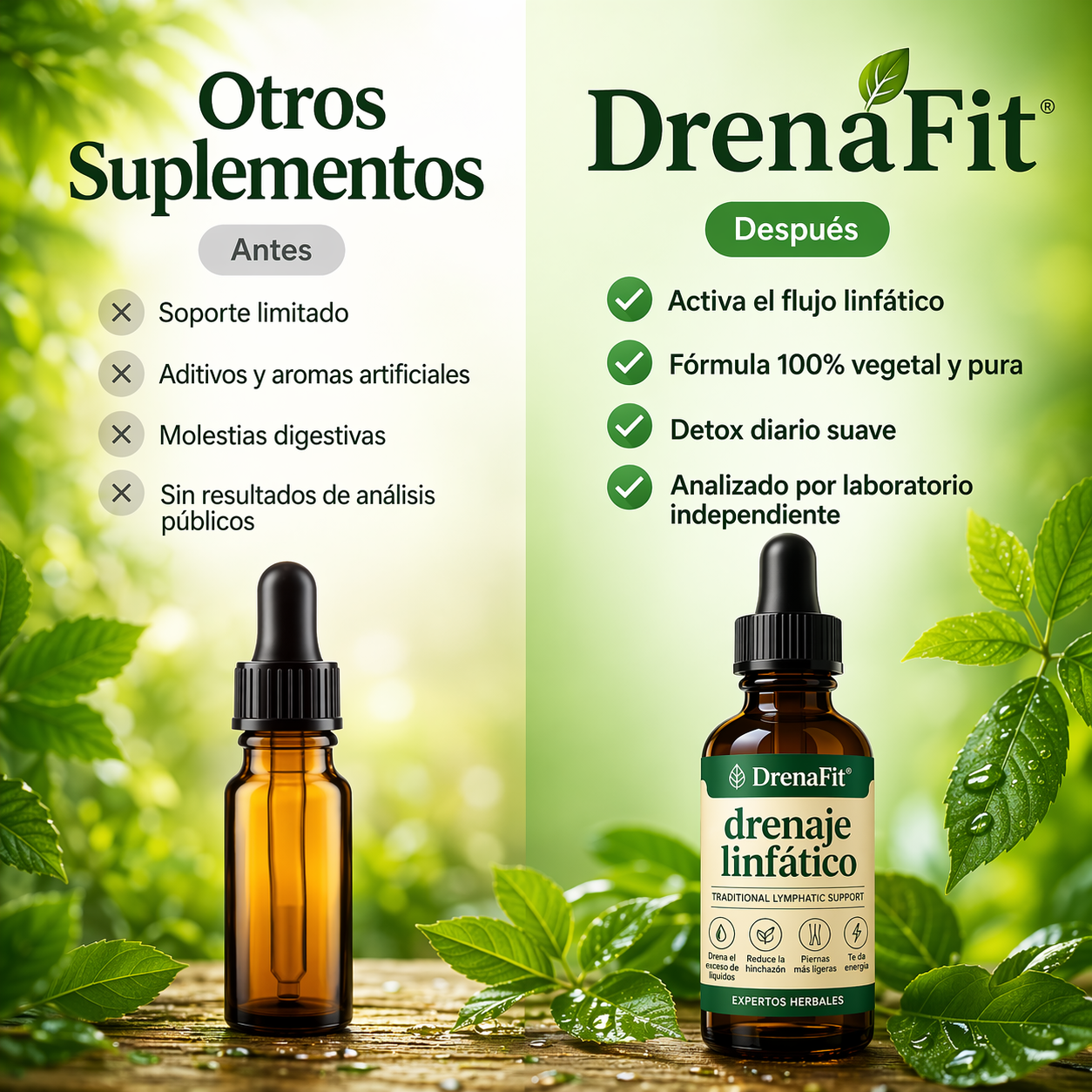 Sentirse más ligero y con menos hinchazón en 16 días o menos.