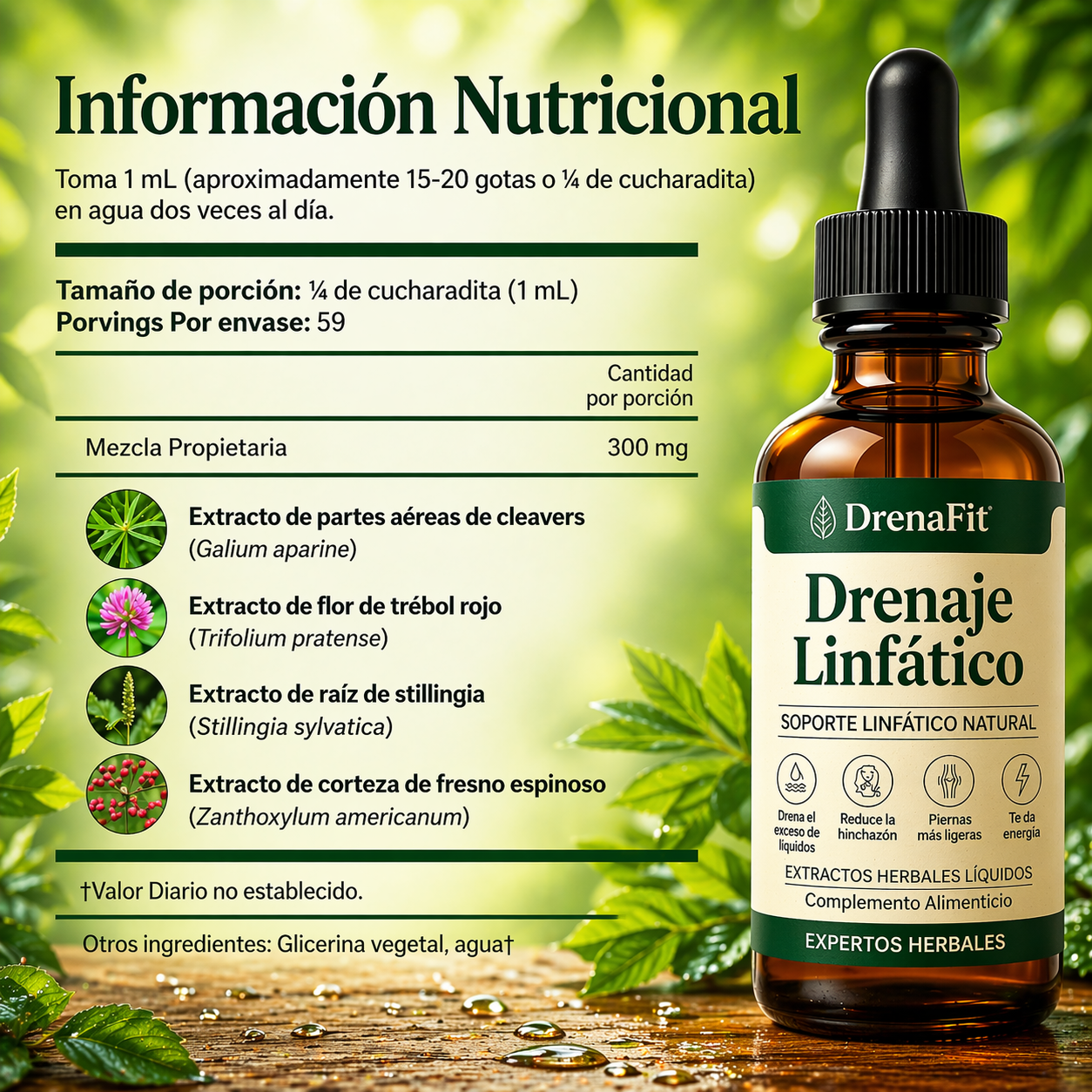 Sentirse más ligero y con menos hinchazón en 16 días o menos.